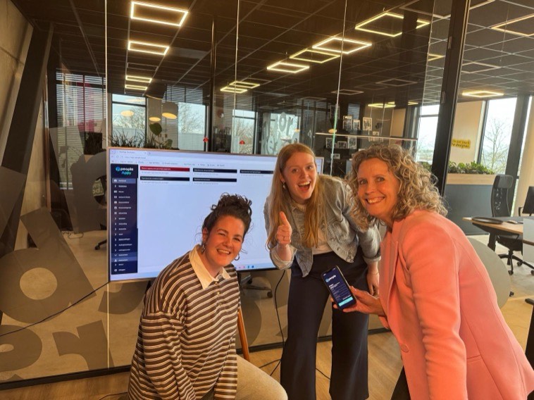 Team bij een livegang